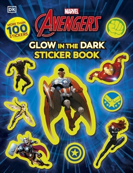 Paperback Marvel Avengers Glow in the Dark Sticker Book: With More Than 100 Stickers Book