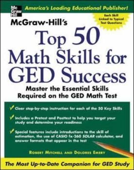 Paperback McGraw -Hill's Top 50 Math Skills for GED Success Book