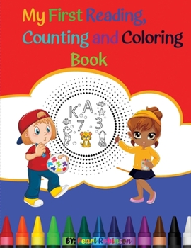 Paperback My First Reading, Counting, and Coloring Book. Book