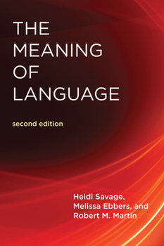 Paperback The Meaning of Language, second edition Book