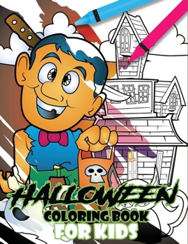 Paperback Halloween Coloring Book For Kids Book