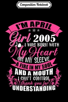 Composition Notebook: April Girl 2005 14th Birthday Gift 14 Years Old Journal/Notebook Blank Lined Ruled 6x9 100 Pages