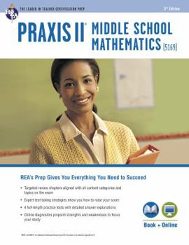 Paperback Praxis Middle School Mathematics (5169) Book + Online Book