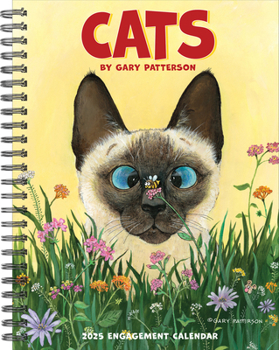 Calendar Cats by Gary Patterson 2025 6.5 X 8.5 Engagement Calendar Book