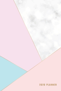 2020 Planner: Weekly + Monthly View | Geometric Marble Print | 6x9 in | 2020 Organizer with Bonus Dotted Grid Pages + Inspirational Quotes + To-Do Lists (Marble Planners)