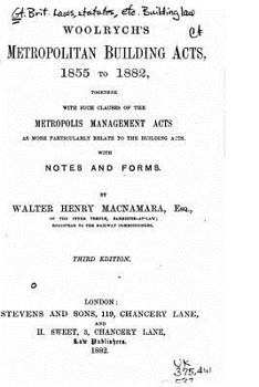 Paperback Metropolitan Building Acts Book