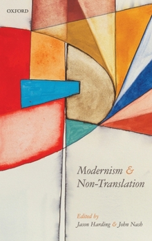 Hardcover Modernism and Non-Translation Book