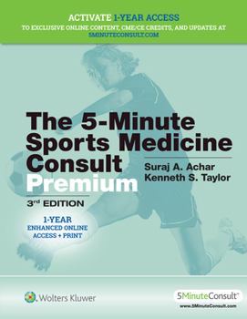Hardcover 5 Minute Sports Medicine Consult Premium Book