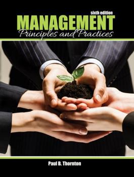 Paperback Management Principles and Practices Book