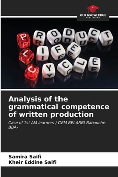 Paperback Analysis of the grammatical competence of written production Book