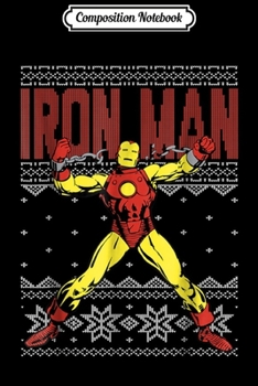 Composition Notebook: Marvel Iron Man Ugly Christmas Sweater Graphic  Journal/Notebook Blank Lined Ruled 6x9 100 Pages