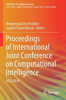 Paperback Proceedings of International Joint Conference on Computational Intelligence: Ijcci 2019 Book