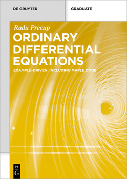 Paperback Ordinary Differential Equations: Example-Driven, Including Maple Code Book