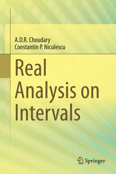Hardcover Real Analysis on Intervals Book