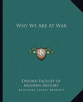 Paperback Why We Are At War Book