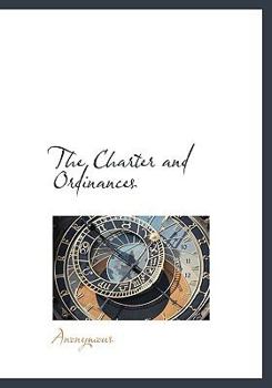 Hardcover The Charter and Ordinances Book