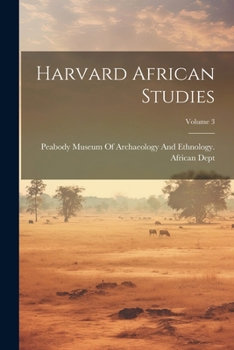 Paperback Harvard African Studies; Volume 3 Book