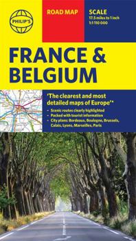 Philip's Road Map France and Belgium (Philip's Sheet Maps)