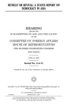 Paperback Retreat or revival: a status report on democracy in Asia Book