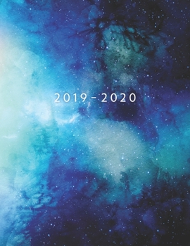 2019 - 2020: Weekly Planner Starting December 2019 - November 2020 Week To View With Hourly Schedule 8.5 x 11 Dated Agenda Appointment Calendar Organizer Book Watercolor Space