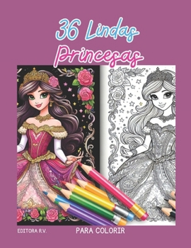 36 Lindas Princesas para Colorir (Portuguese Edition)