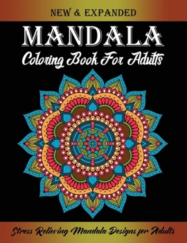 Paperback Mandala Coloring Book For Adults: 50 Easy Mandalas: Relaxing Coloring Book for Beginner with Easy and Fun Stress Relieving Mandala Designs for Adults Book