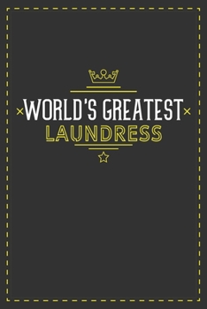 Paperback World's Greatest Laundress: Lined notebook - best gift for Laundress Book