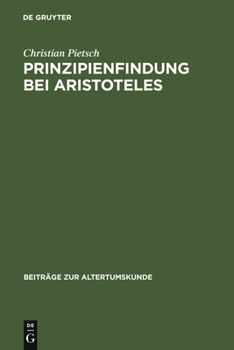 Hardcover Prinzipienfindung bei Aristoteles [German] Book