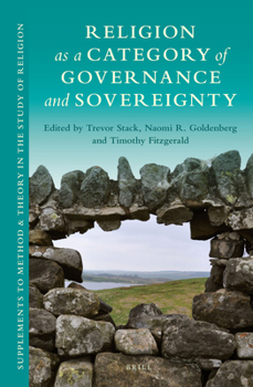 Hardcover Religion as a Category of Governance and Sovereignty Book