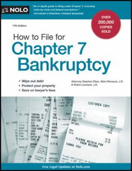 Paperback How to File for Chapter 7 Bankruptcy Book