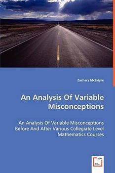 Paperback An Analysis Of Variable Misconceptions Book