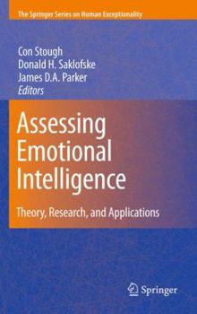 Assessing Emotional Intelligence (Springer Series on Human Exceptionality) - Book  of the Springer Series on Human Exceptionality