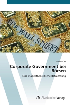 Paperback Corporate Government bei Börsen [German] Book