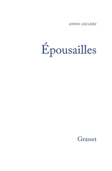 Paperback Épousailles [French] Book