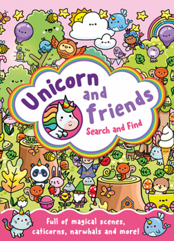 Paperback Unicorn and Friends Search and Find Book