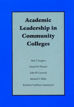 Hardcover Academic Leadership in Community Colleges Book