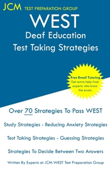 Paperback WEST Deaf Education - Test Taking Strategies Book