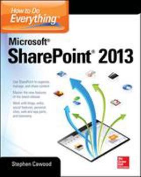 Paperback How to Do Everything Microsoft SharePoint 2013: Microsoft SharePoint 2013 Book