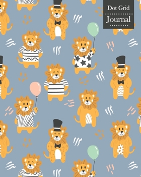 Dot Grid Journal: Notebook Planner with Cute Lions Themed Cover Design