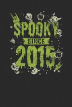 Spooky Since 2015: Graph Paper Notebook – Birthday Gift or Happy Halloween Gift for Women, Men, Kids and Teacher