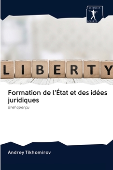 Paperback Formation de l'État et des idées juridiques [French] Book