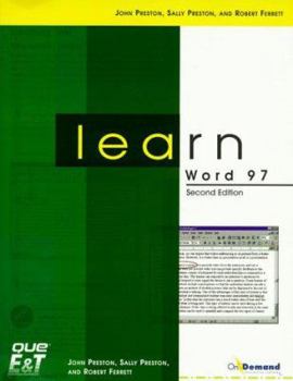 Paperback Learn Word 97 [With CD-ROM] Book