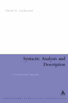 Syntactic Analysis and Description: A Constructional Approach - Book  of the Open Linguistics