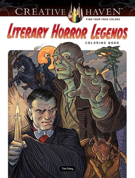 Paperback Creative Haven Literary Horror Legends Coloring Book