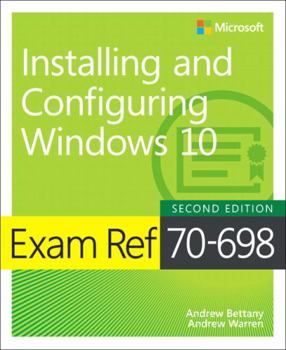 Paperback Exam Ref 70-698 Installing and Configuring Windows 10 Book