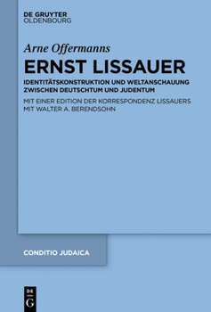 Hardcover Ernst Lissauer [German] Book