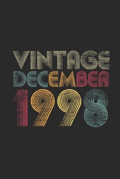 Paperback Vintage December 1998: Graph Paper Notebook / Journal (6" X 9" - 5 Squares per inch - 120 Pages) - Happy Birthday 21st Gift Idea Book