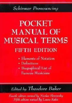 Paperback Pocket Manual of Musical Terms Book