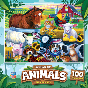 Misc. World of Animals - Farm Friends 100pc Puzzle Book