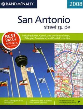Spiral-bound Rand McNally San Antonio Street Guide Book
